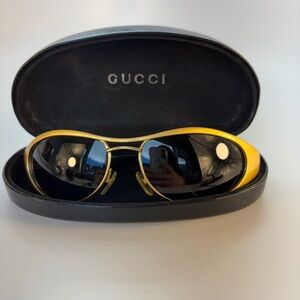 Vintage 90s Unisex Gucci Gold Sunglasses